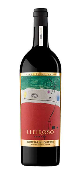 botella vino tinto lleiroso colección de familia joan miró