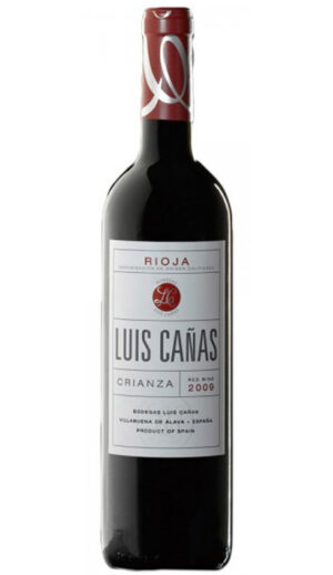 botella vino tinto luis cañas crianza