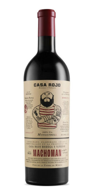 botella vino tinto machoman monastrell mmm