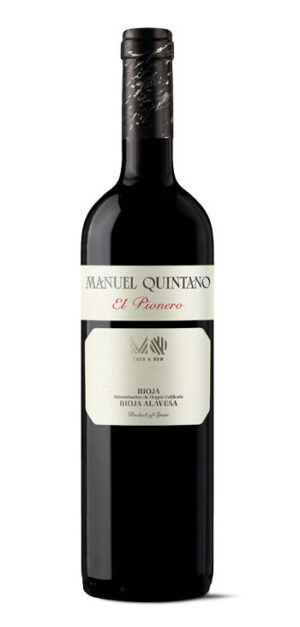 botella vino tinto manuel quintano el pionero