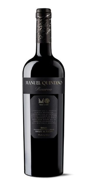 botella vino tinto manuel quintano reserva