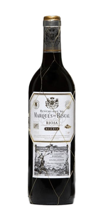 botella vino tinto marqués de riscal reserva mágnum