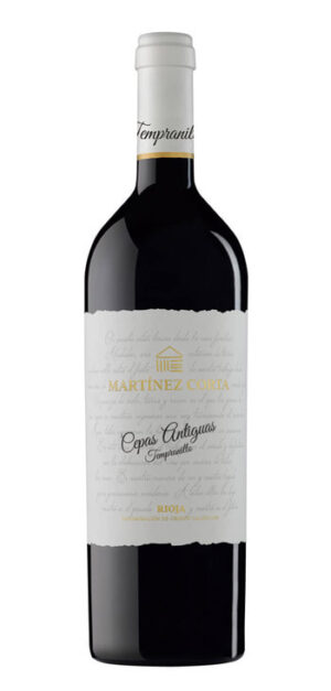 botella vino tinto martínez corta cepas antiguas tempranillo
