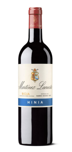 botella vino tinto martinez lacuesta hinia