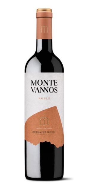 botella vino tinto montevannos roble