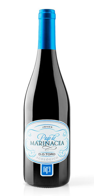 botella vino tinto pago de marinacea joven