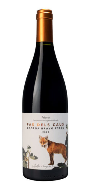 botella vino tinto pas dels caus