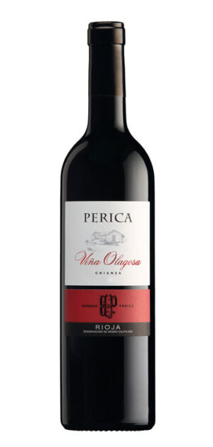 botella vino tinto perica viña olagosa crianza