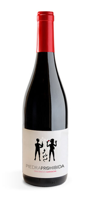 botella vino tinto piedra prohibida