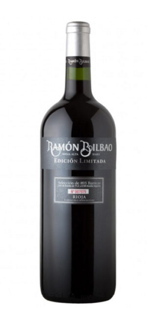 botella vino tinto ramón bilbao edición limitada magnum