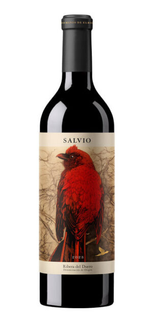 botella vino tinto salvio