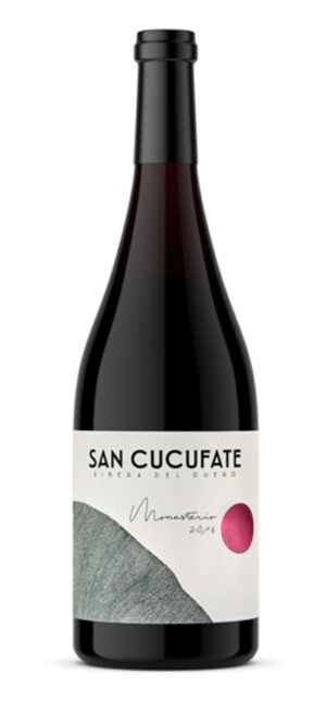 botella vino tinto san cucufate monasterio