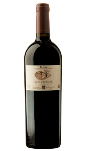 botella vino tinto san vicente