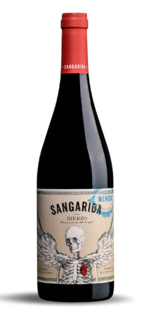 botella vino tinto sangarida mencia