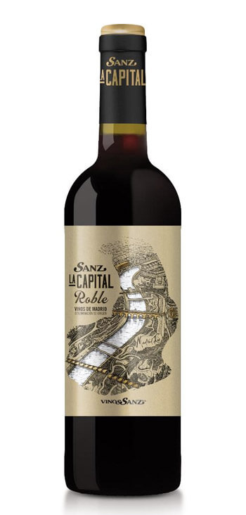 botella vino tinto sanz la capital roble