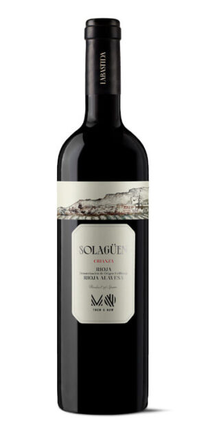 botella vino tinto solagüen crianza