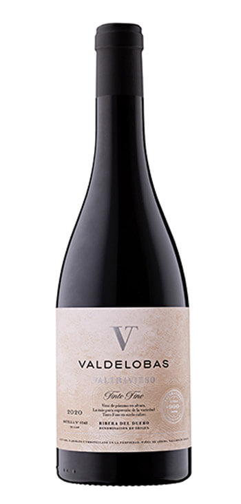 botella vino tinto valdelobas de valtravieso