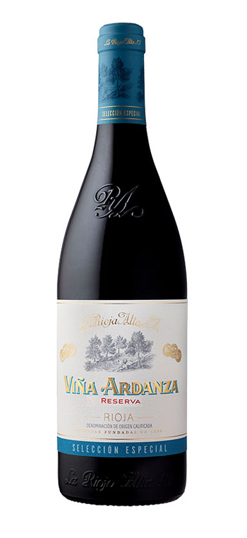 botella vino tinto viña ardanza reserva
