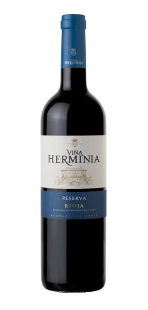 botella vino tinto viña herminia reserva