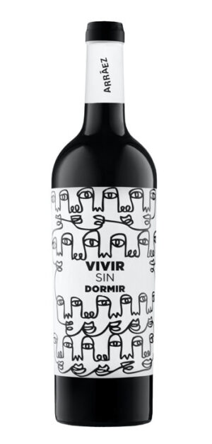 botella vino tinto vivir sin dormir ecológico