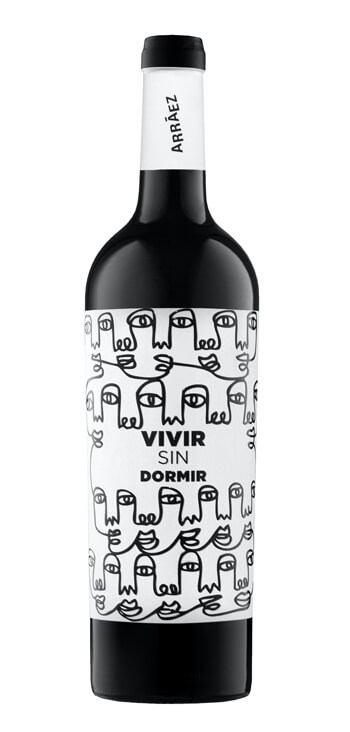 botella vino tinto vivir sin dormir ecológico