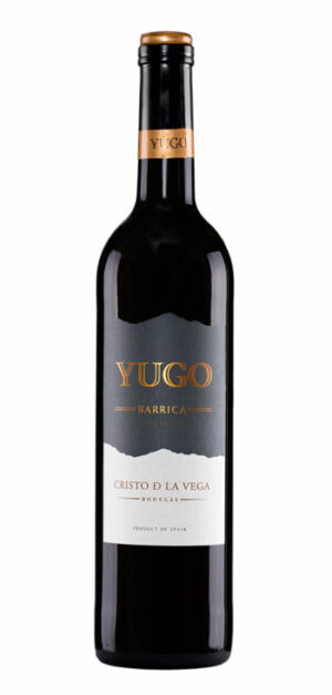 botella vino tinto yugo barrica tempranillo